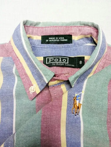 Camisa Polo Ralph Lauren Infantil Tamanho 6/7 Anos Original 