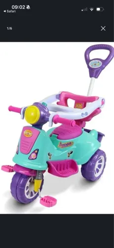 Triciclo menina maral usado 2x