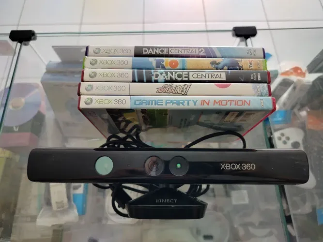 Kit 5 jogos originais + Kinect Xbox 360