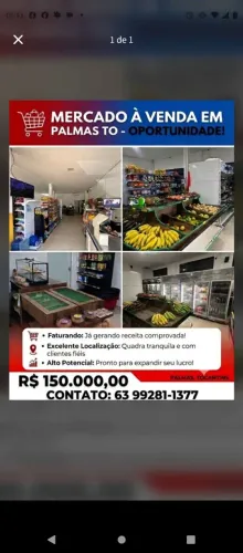Vendo um mercado