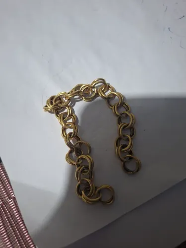 Pedaço de pulseira 18k oca 