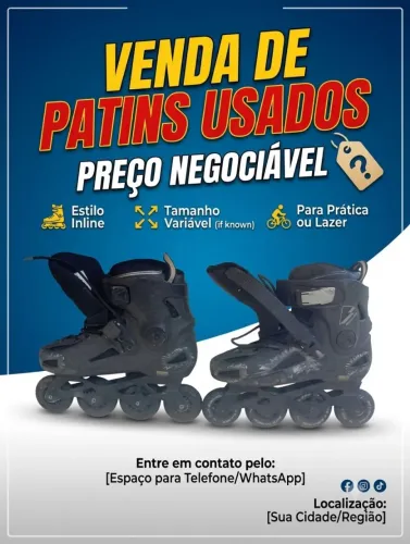 patins roller usado