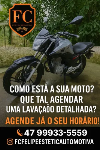 FC Felipe estética automotiva lavação de moto