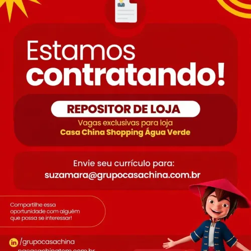 Venha trabalhar conosco!