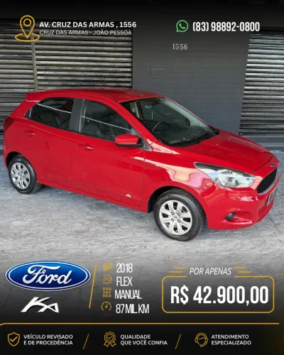 Ford KA 1.0 Se/se Plus Tivct Flex 5P 2018