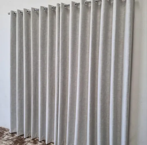 cortina blackout linho bege salvatex vedação 100% 3,00m largura e 2,20 cm altura