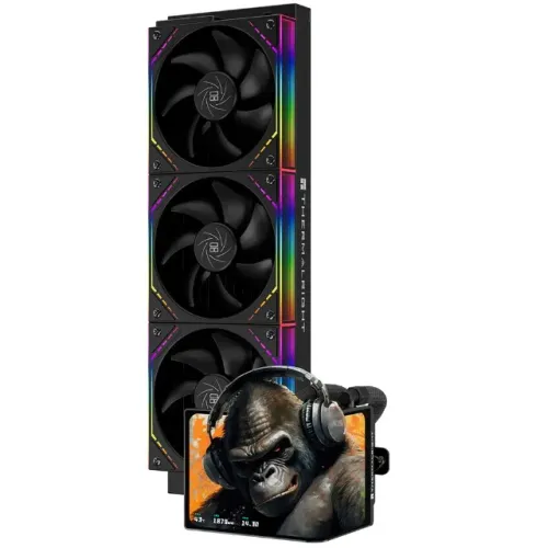 Water Cooler para Processador Thermalright Levita Vision 360 ARGB Black 360MM - Preto