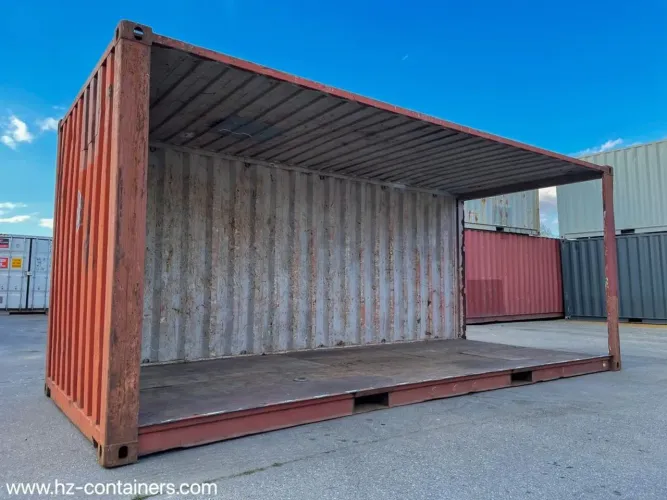 Container 6 metros corte ao meio