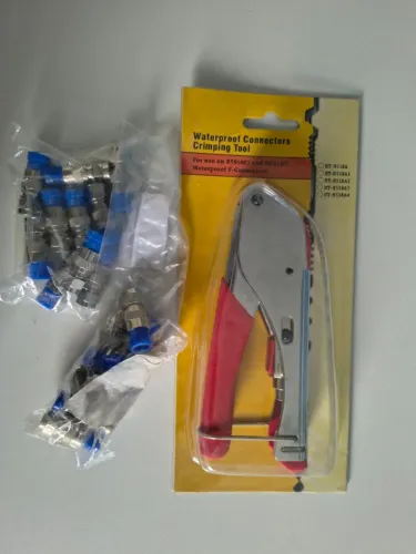Alicate para Crimpar Cabo Coaxial Antena