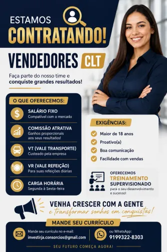 Vaga para vendedor