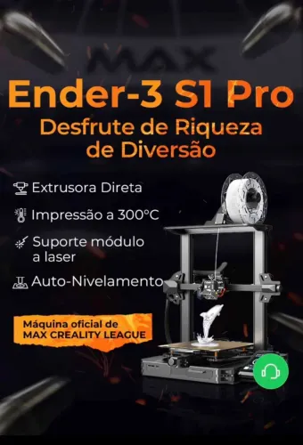 Impressora 3d ender 3 s1 pro