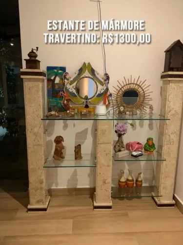 Estante de Mármore Travertino