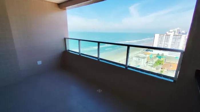 APARTAMENTO PARA VENDA 02 QUARTOS VISTA MAR ´PE NA AREIA 75,40M² NO CENTRO DE MONGAGUÁ SP.