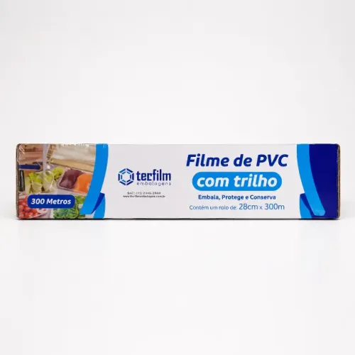 Filme PVC com Trilho 28cm x 300m Tecfilm Original