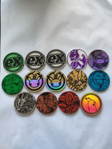 14 moedas pokémon grandes