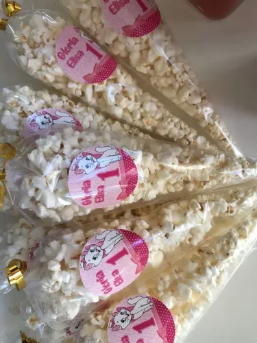 Pipoca doce para aniversário