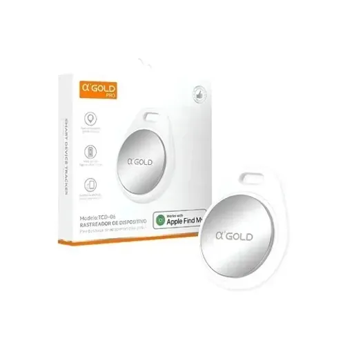 Rastreador Localizador Tag Dispositivo Gold PRO TCD-06 com Apple Find My AirTag
