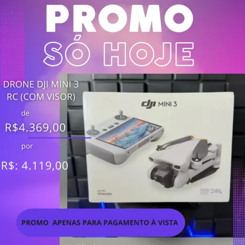Drone DJI mini 3 (COM TELA) pronta entrega - só hoje!