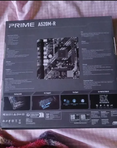 Placa Mãe Asus Prime A520m-r Am4 Ddr4 M.2 