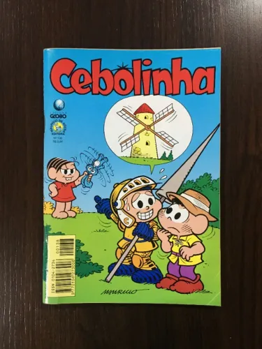 Gibi Quadrinhos Cebolinha Nº 138 05/1998 com Álbum Turma da Mônica Copa 98 - Editora Globo