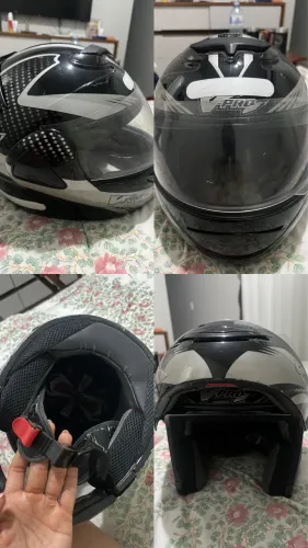 Capacete Pro Tork V-Pro Jet queixo articulado usado