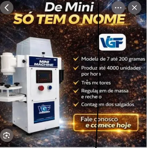 Vendo maquina de modelar salgados 