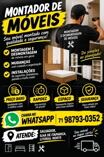 Montagem desmontagem de móveis