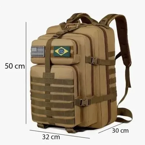 Mochila Tática Impermeável Militar Reforçada Grande 50litros