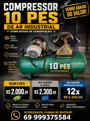 Compressor de ar 10 pes