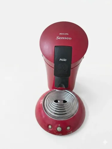 Cafeteira de Sachê Philips Senseo Pilão Vermelha - Usada