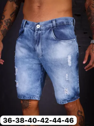Bermudas jeans da moda 