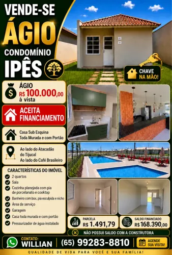 Vendo Ágio Condomínio Ipê