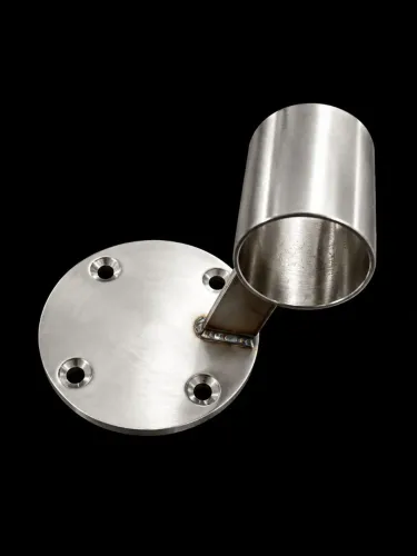Base para Corrimão de Piscina em Inox 316