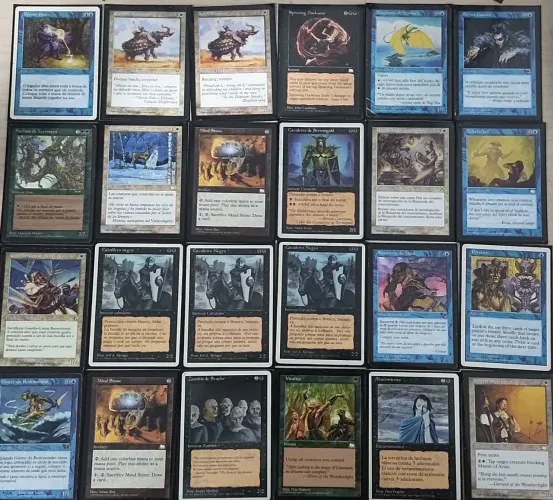 Magic the Gathering anos 90 e 2000 raridades.
