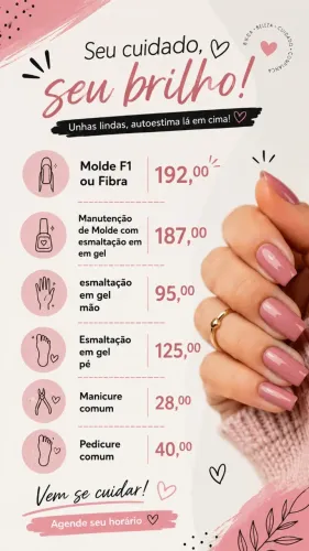 Manicure e corte adulto e infantil