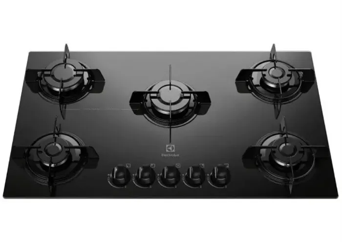 COOKTOP 5 BOCAS ELECTROLUX A GAS GLP PRETO