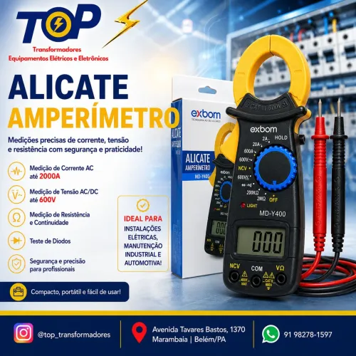 Alicate Amperímetro Exbom