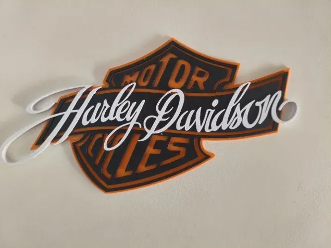 Placa decorativa Harley Davidson