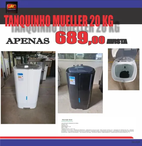 Tanquinho Mueller 20 Kg Novo