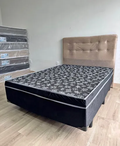Cama box casal e solteiro (novo embalado)