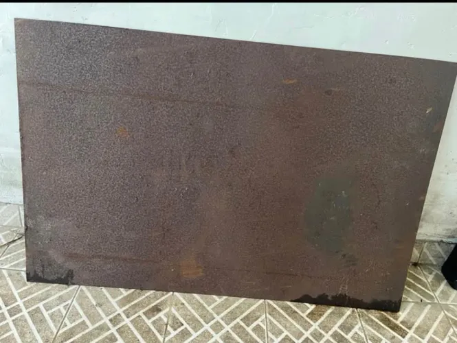 Chapa de aço 1m X 0,8m de 3,5mm d espessura 