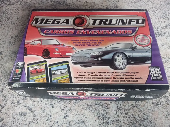 Jogo Mega Trunfo Carros Envenenados Grow