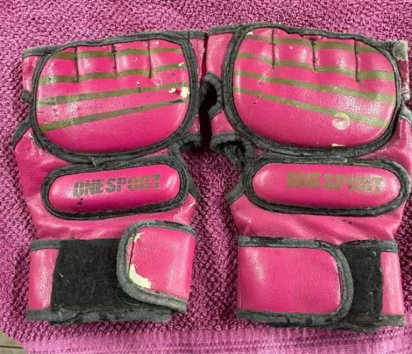 Luva profissional mma one sport rosa original