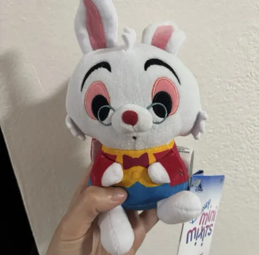 Pelúcia Disney Mini Mixits Coelho Branco de Alice no País das Maravilhas SEM CHAPÉU