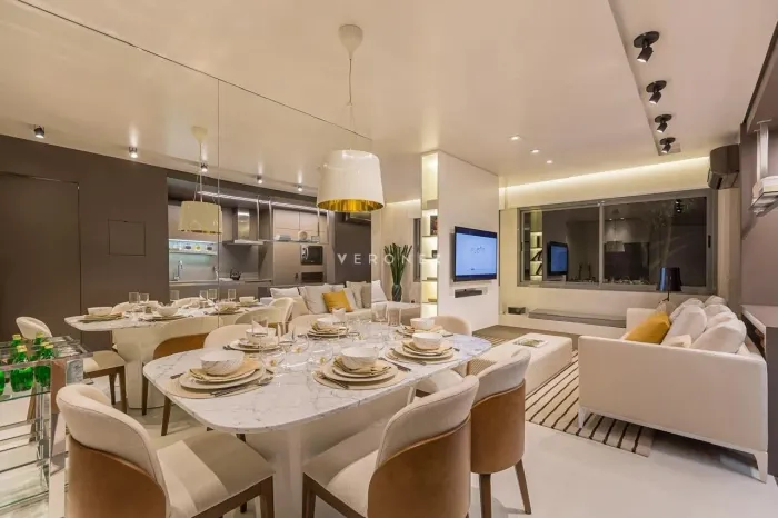 Apartamento 1 quarto decorado, mobiliado com vaga
