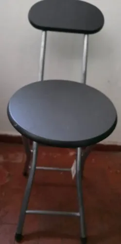 2 Banquetas Articuladas Pretas 50cm