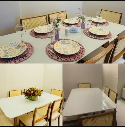 Mesa de jantar com 6 cadeiras 