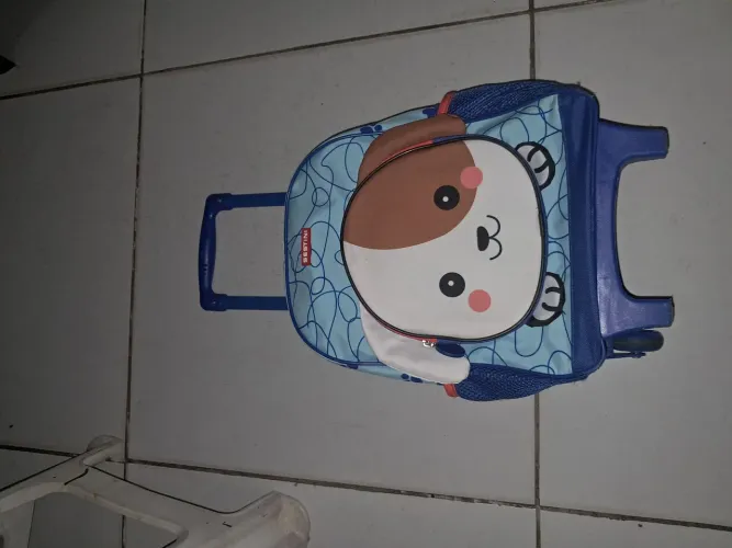 mochila com carrinho infatil