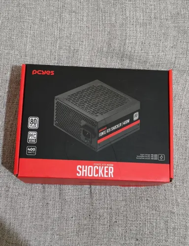 Fonte Pcyes shocker 400w 80 plus PFC ativo