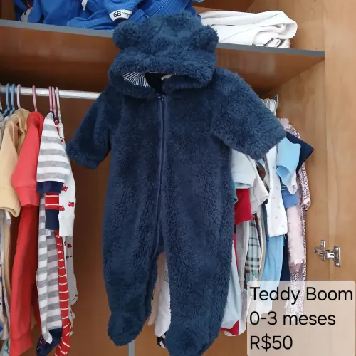 Macacão Teddy Boom Felpudo 3m